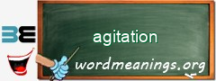 WordMeaning blackboard for agitation